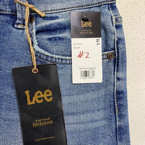 Lee Vintage Modern High Rise Flare Jeans 27x33 NWT Stretch Denim. Lot of 2 - Picture 8 of 16